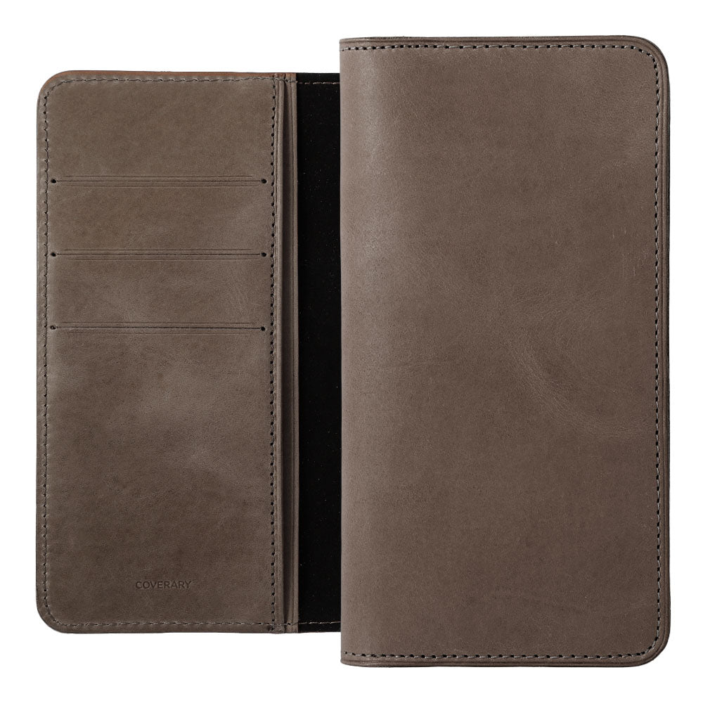 Genuine Leather Japan Leather Mostro Card Storage Notebook Case (Twist Pocket) AQUOS Series