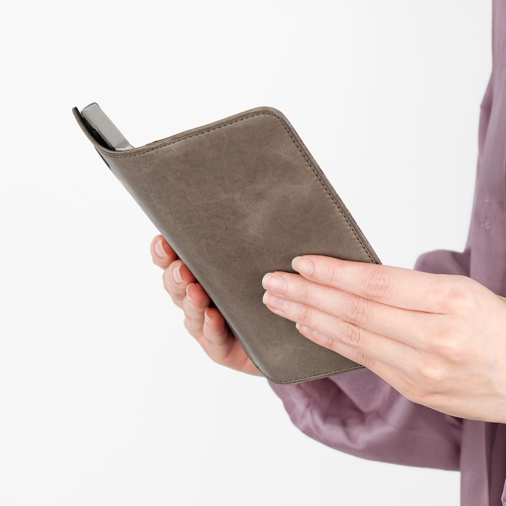 Genuine Leather Japan Leather Mostro Card Storage Notebook-style Case (Twist Pocket) Xperia Series