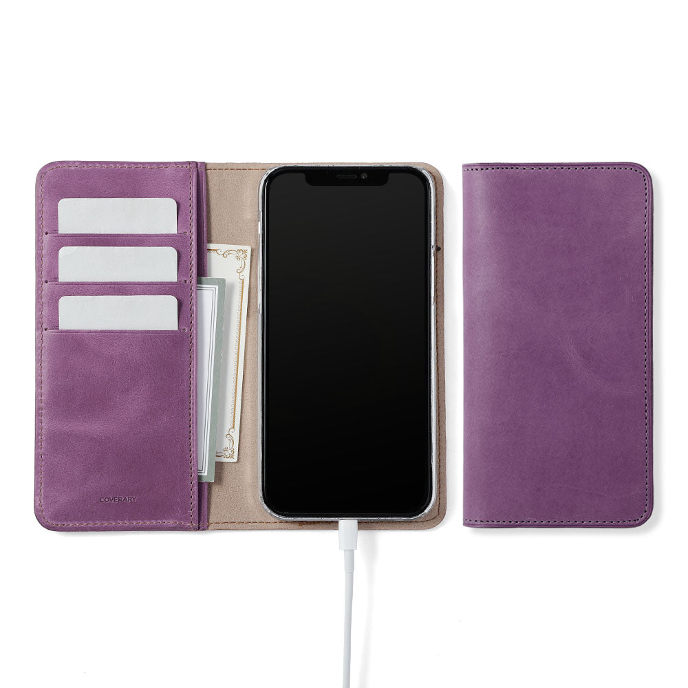 本革 ジャパンレザー モストロ カード収納 手帳型ケース（捻ポケット）iPhoneシリーズ