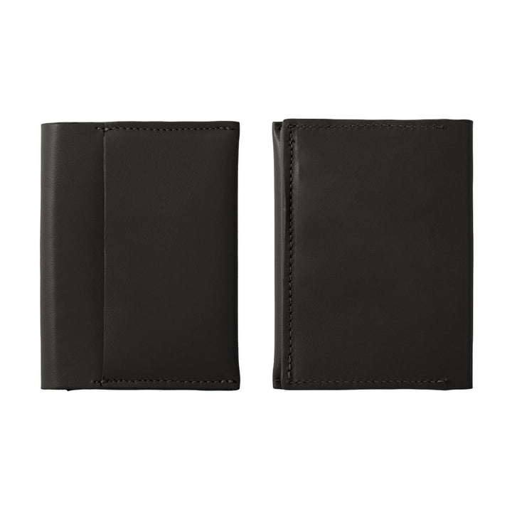 Portefeuille à cartes en cuir italien lisse véritable cuir