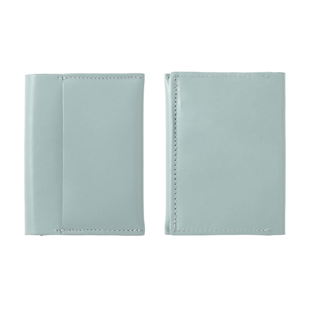 Portefeuille à cartes en cuir italien lisse véritable cuir