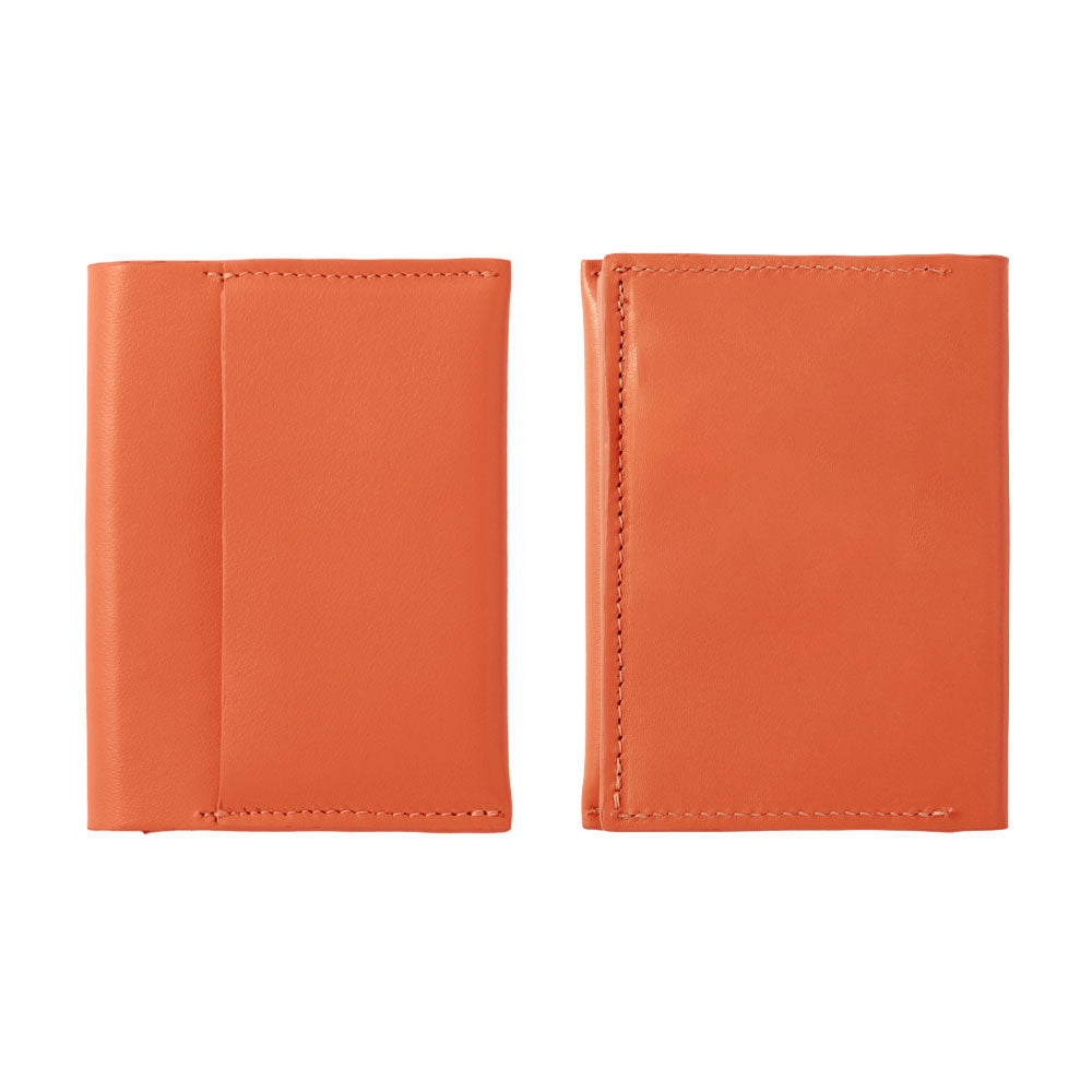 Portefeuille à cartes en cuir italien lisse véritable cuir