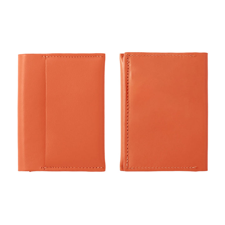 Portefeuille à cartes en cuir italien lisse véritable cuir