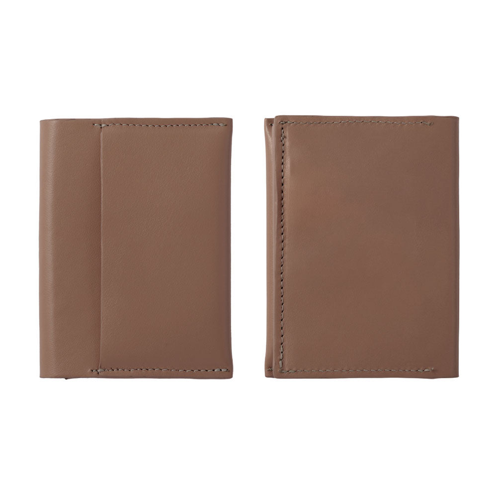 Portefeuille à cartes en cuir italien lisse véritable cuir