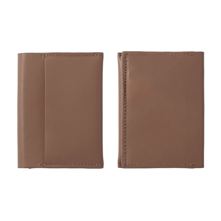 Portefeuille à cartes en cuir italien lisse véritable cuir