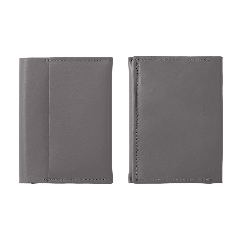 Portefeuille à cartes en cuir italien lisse véritable cuir