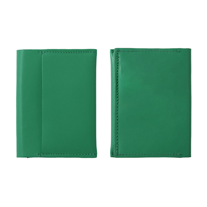 Portefeuille à cartes en cuir italien lisse véritable cuir