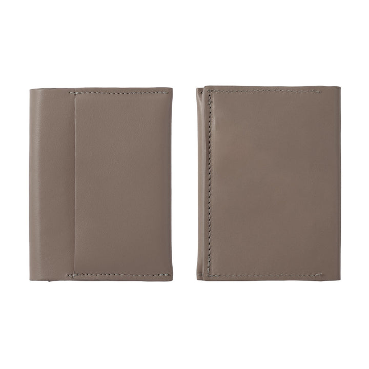 Portefeuille à cartes en cuir italien lisse véritable cuir