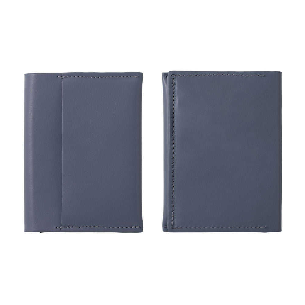 Portefeuille à cartes en cuir italien lisse véritable cuir