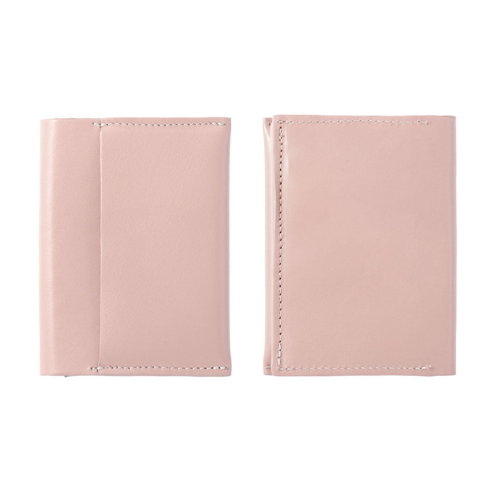 Portefeuille à cartes en cuir italien lisse véritable cuir