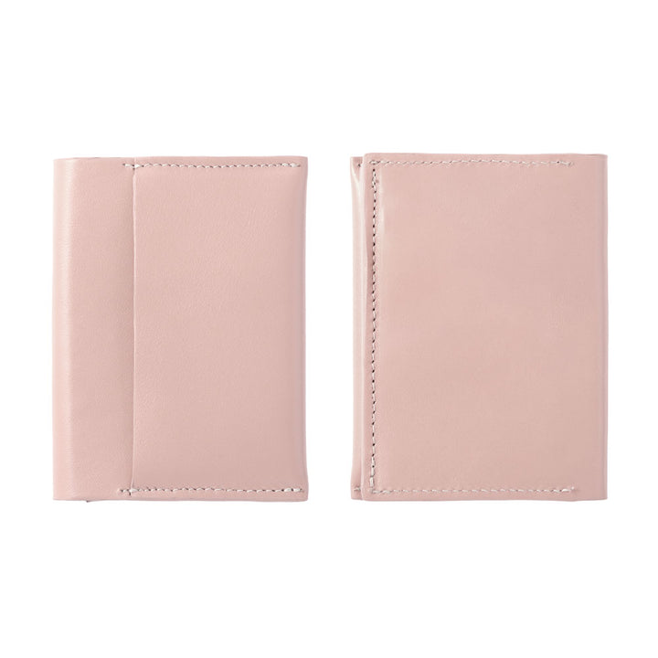 Portefeuille à cartes en cuir italien lisse véritable cuir