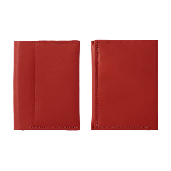 Portefeuille à cartes en cuir italien lisse véritable cuir