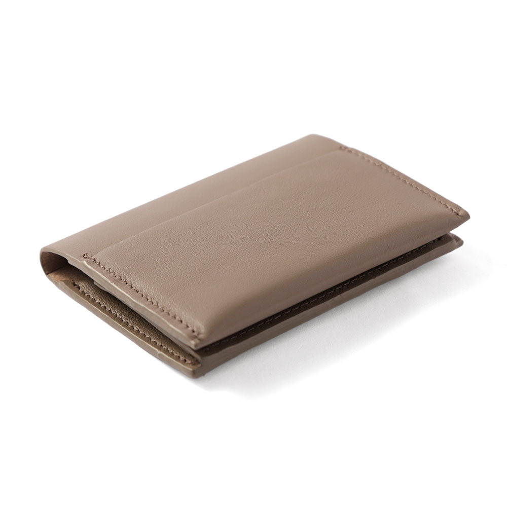 Portefeuille à cartes en cuir italien lisse véritable cuir