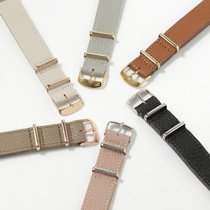 本革 32色 イタリアンシュリンクレザー NATOタイプ スマートウォッチ 腕時計ベルト