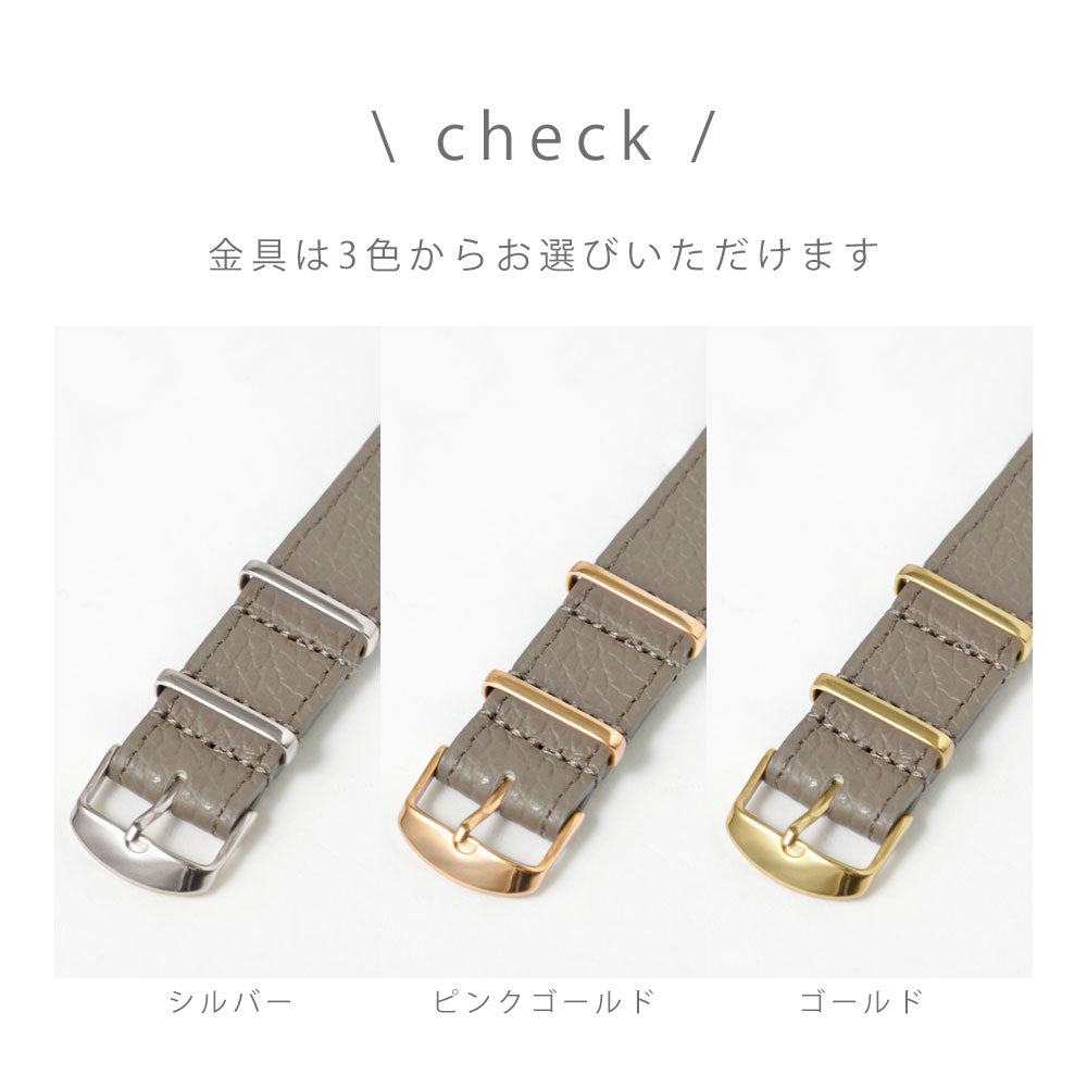 本革 32色 イタリアンシュリンクレザー NATOタイプ スマートウォッチ 腕時計ベルト