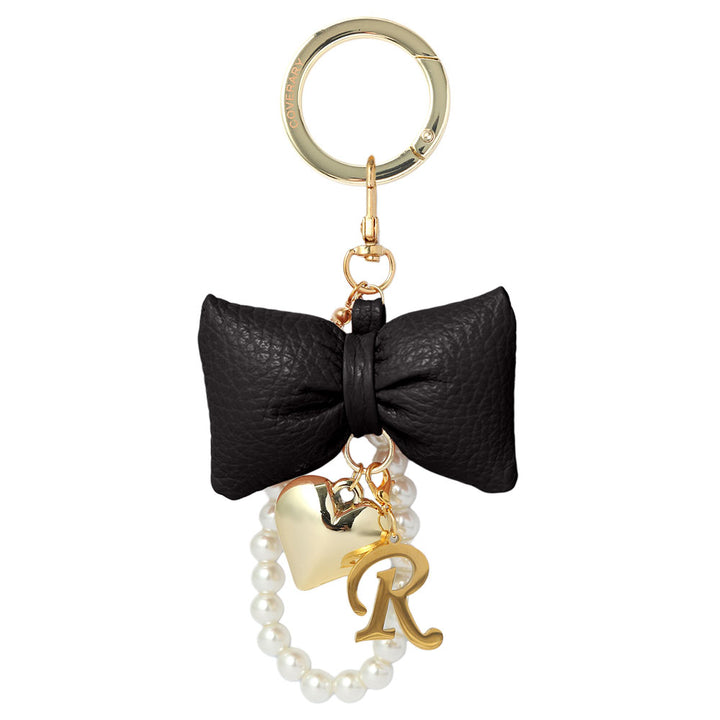 Accessories Genuine Leather 32 Colors Italian Shrink Leather Padded Ribbon Initial Pearl Charm