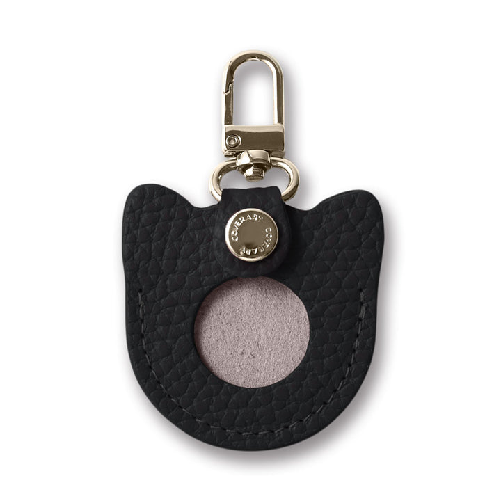 Accessories Genuine Leather Italian Shrink Leather Favorite Face Charm Airtag Case