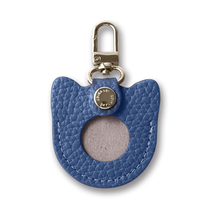 Accessories Genuine Leather Italian Shrink Leather Favorite Face Charm Airtag Case