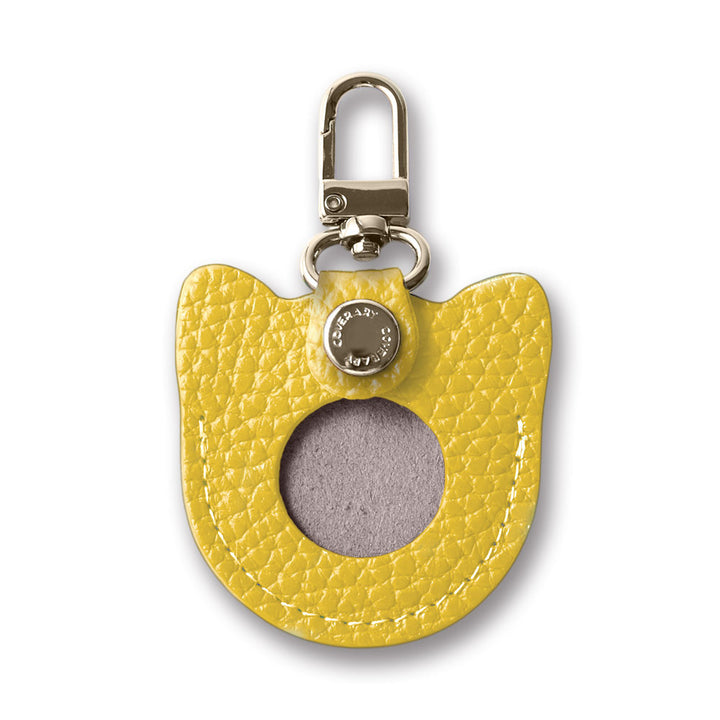 Accessories Genuine Leather Italian Shrink Leather Favorite Face Charm Airtag Case