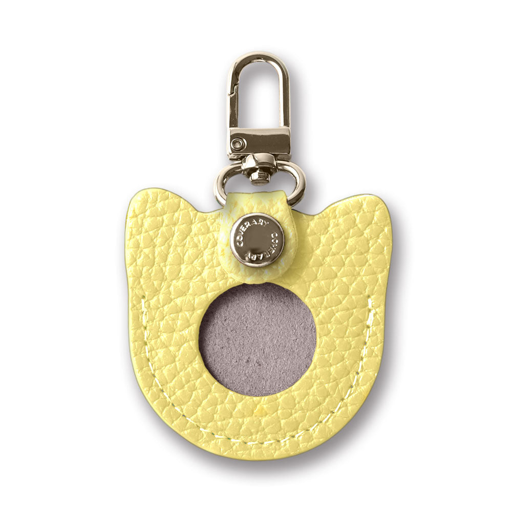 Accessories Genuine Leather Italian Shrink Leather Favorite Face Charm Airtag Case