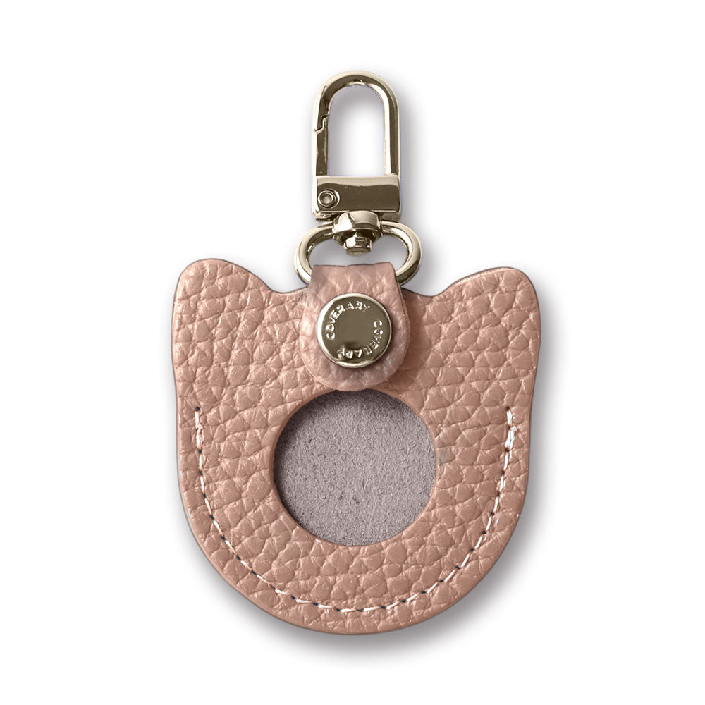 Accessories Genuine Leather Italian Shrink Leather Favorite Face Charm Airtag Case