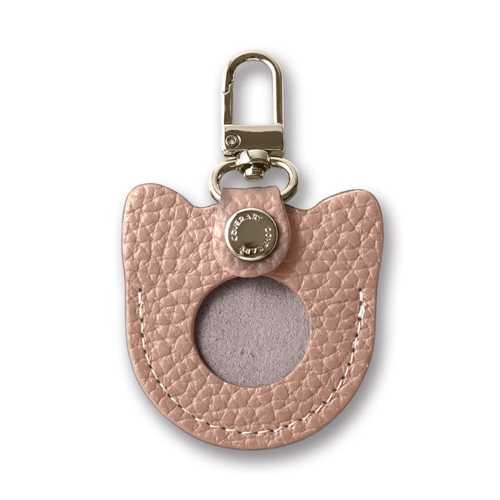 Accessories Genuine Leather Italian Shrink Leather Favorite Face Charm Airtag Case