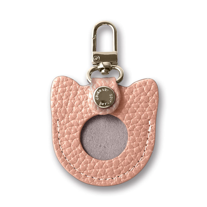 Accessories Genuine Leather Italian Shrink Leather Favorite Face Charm Airtag Case