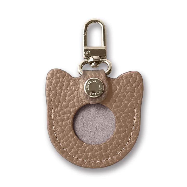 Accessories Genuine Leather Italian Shrink Leather Favorite Face Charm Airtag Case