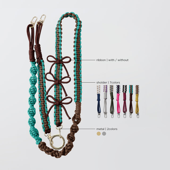Paracord Ribbon 2-Way Shoulder Strap