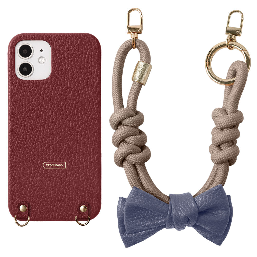 Genuine Leather 32 Colors Italian Shrink Leather Double Ribbon Paracord Hand Strap Included Back Case Xperia Series