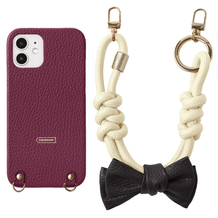 Genuine Leather 32 Colors Italian Shrink Leather Double Ribbon Paracord Hand Strap Included Back Case Xperia Series