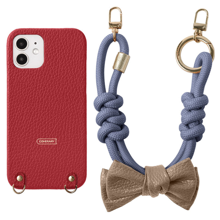 Genuine Leather 32 Colors Italian Shrink Leather Double Ribbon Paracord Hand Strap Included Back Case Xperia Series