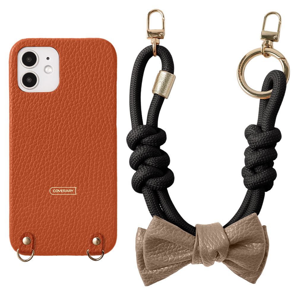 Genuine Leather 32 Colors Italian Shrink Leather Double Ribbon Paracord Hand Strap Included Back Case Xperia Series