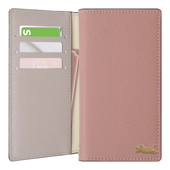 Vegan leather bicolor stand function gold cat decoration notebook-style case Google Pixel series