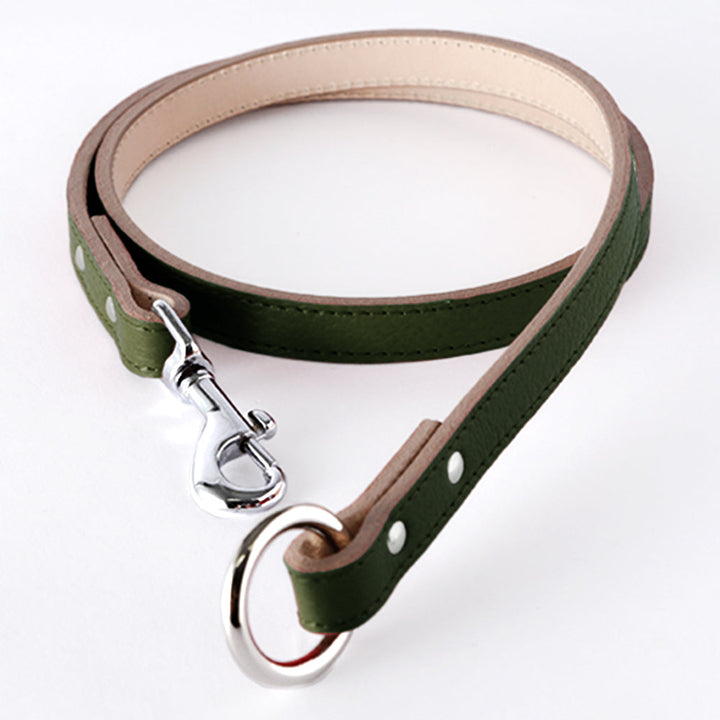 Pet Lead Parts Genuine Leather 16 Colors Italian Shrink Leather