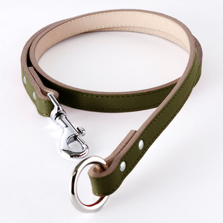 Pet Lead Parts Genuine Leather 16 Colors Italian Shrink Leather