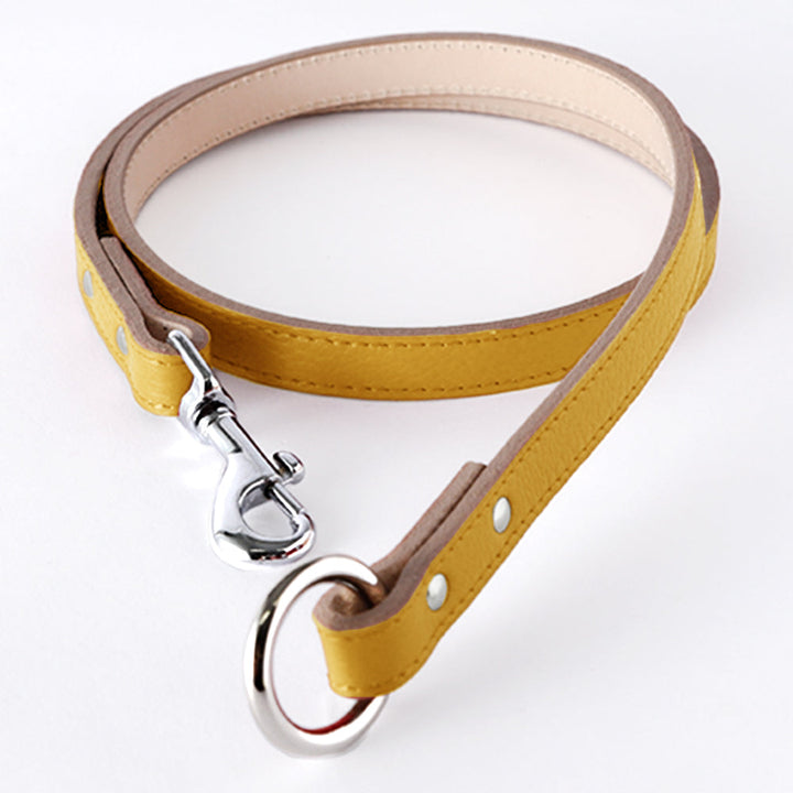 Pet Lead Parts Genuine Leather 16 Colors Italian Shrink Leather