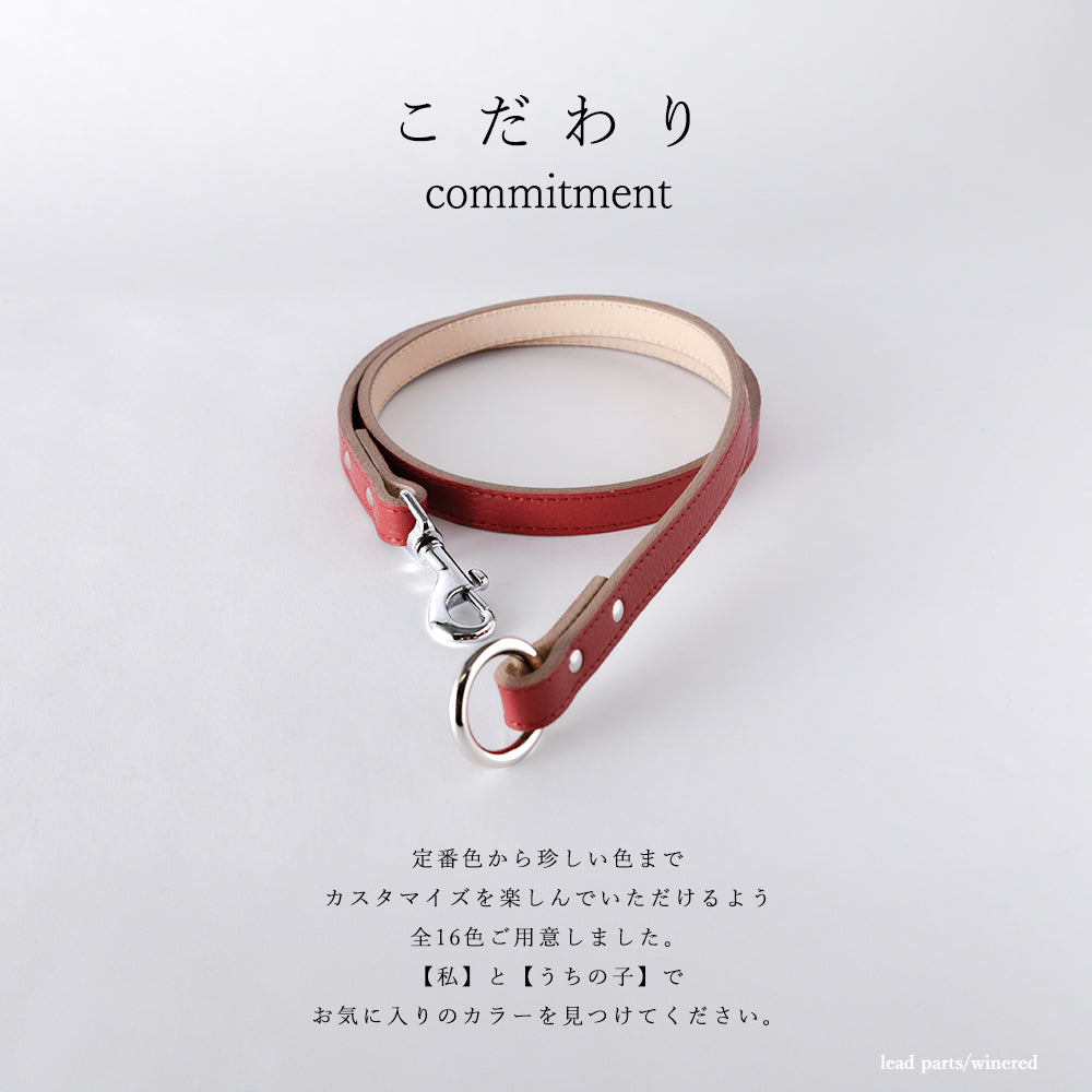 Pet Lead Parts Genuine Leather 16 Colors Italian Shrink Leather