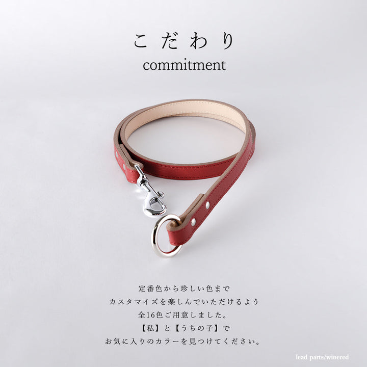 Pet Lead Parts Genuine Leather 16 Colors Italian Shrink Leather