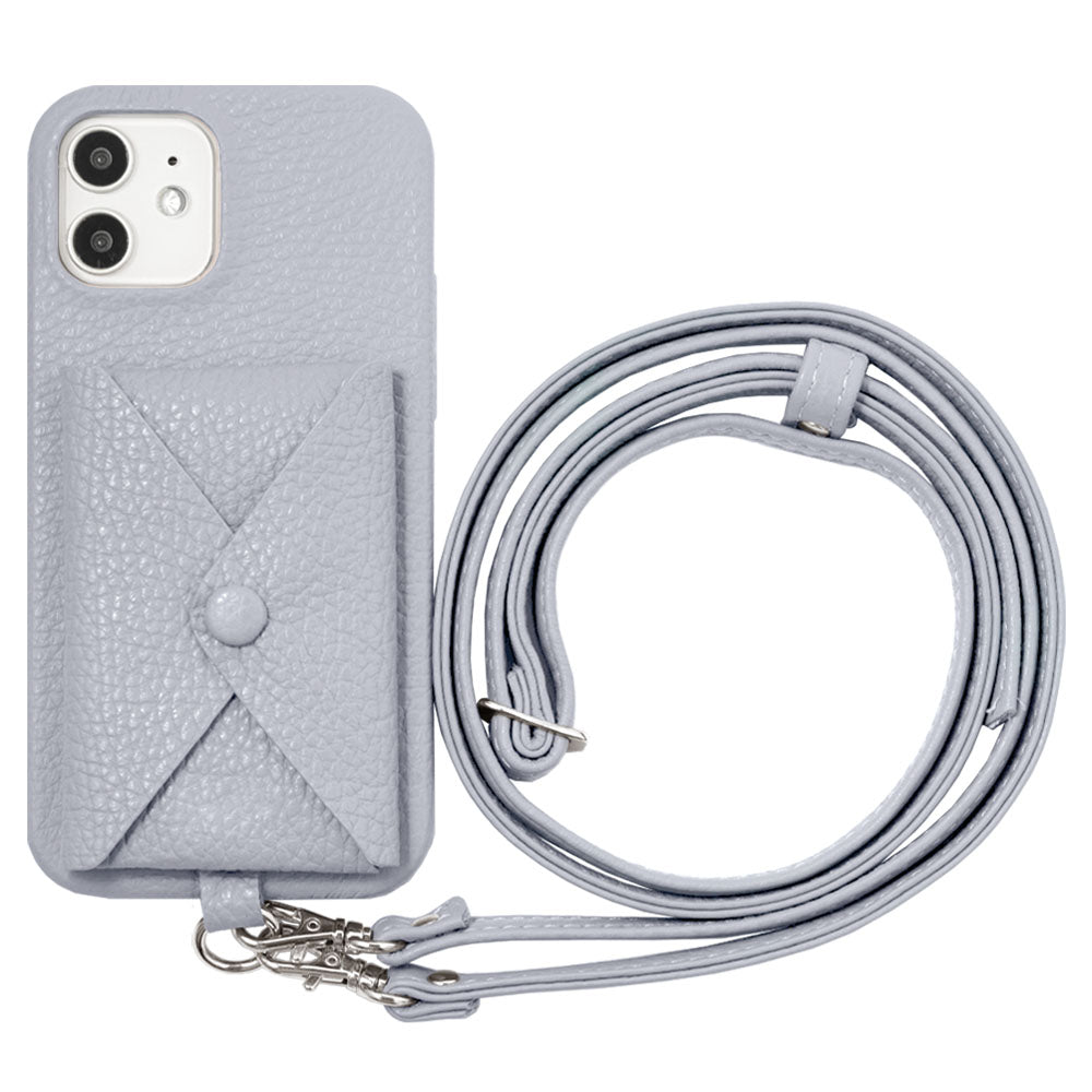 Genuine leather 32 colors Italian shrink leather with pocket with shoulder strap back case Galaxy series