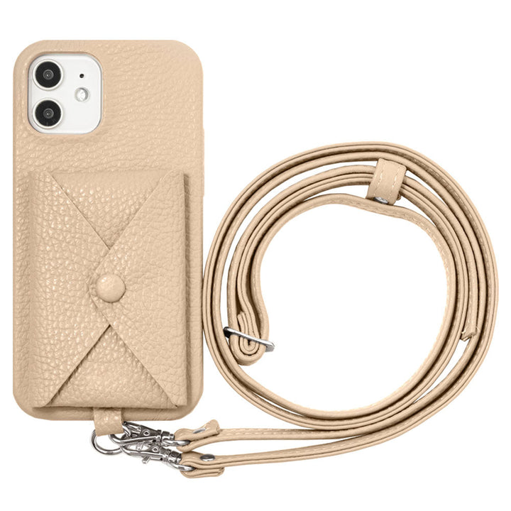 Genuine leather 32 colors Italian shrink leather with pocket with shoulder strap back case Galaxy series