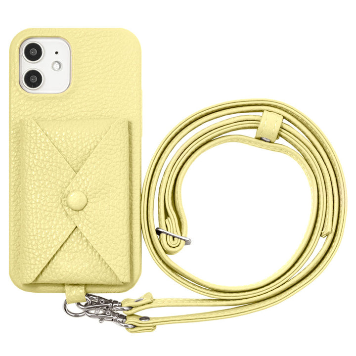 Genuine leather 32 colors Italian shrink leather with pocket with shoulder strap back case Galaxy series