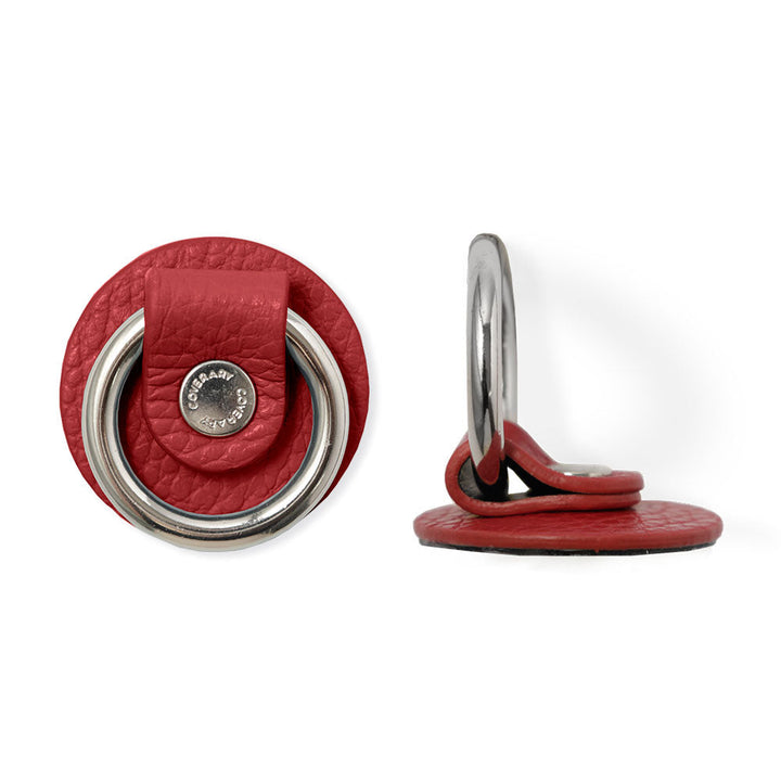 Coque arrière en cuir véritable italien grainé 32 couleurs avec anneau pour smartphone pour la série Xperia