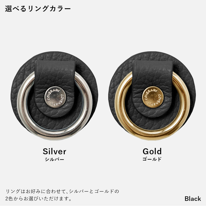 Cuir véritable 32 couleurs cuir italien grainé avec anneau pour smartphone coque arrière série Galaxy