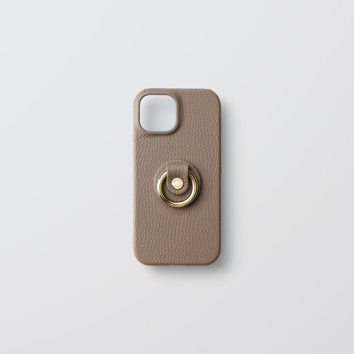 Cuir véritable 32 couleurs cuir italien grainé avec anneau pour smartphone coque arrière série Galaxy