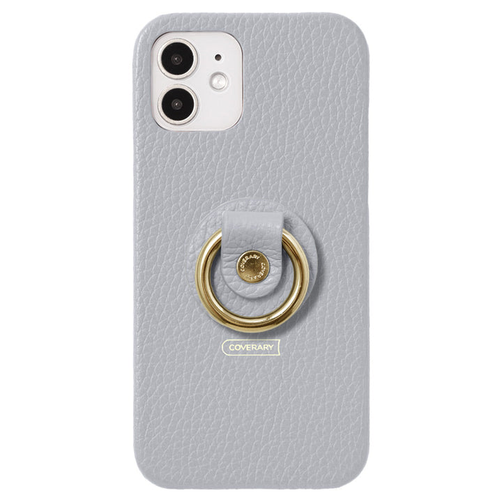 Cuir véritable 32 couleurs cuir italien grainé avec anneau pour smartphone coque arrière série AQUOS