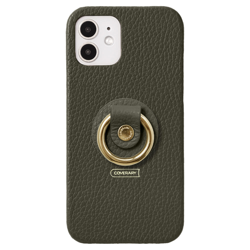 Cuir véritable 32 couleurs cuir italien grainé avec anneau pour smartphone coque arrière série AQUOS