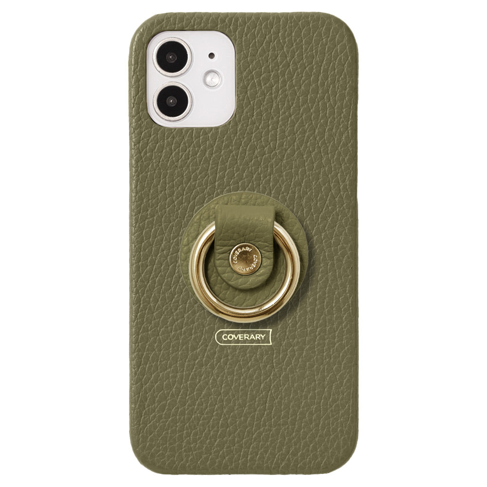 Cuir véritable 32 couleurs cuir italien grainé avec anneau pour smartphone coque arrière série AQUOS