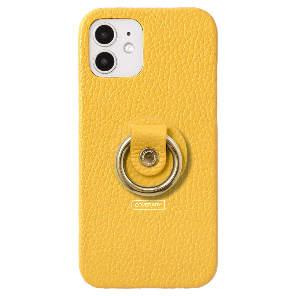 Cuir véritable 32 couleurs cuir italien grainé avec anneau pour smartphone coque arrière série AQUOS