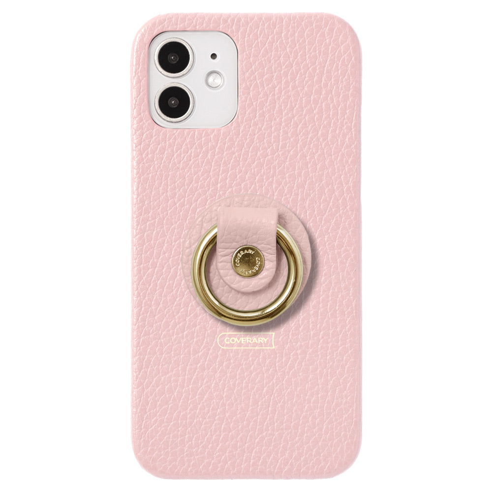 Cuir véritable 32 couleurs cuir italien grainé avec anneau pour smartphone coque arrière série AQUOS